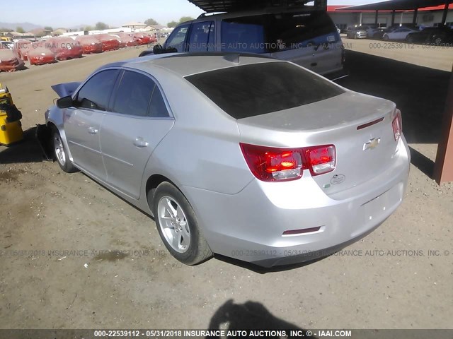 1G11B5SL6FF227727 - 2015 CHEVROLET MALIBU LS 银色 照片 3