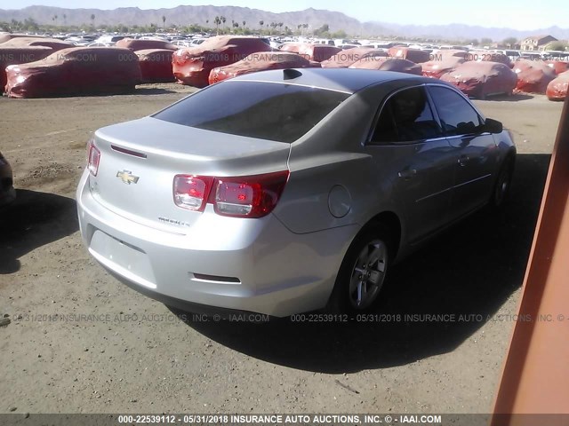 1G11B5SL6FF227727 - 2015 CHEVROLET MALIBU LS 银色 照片 4