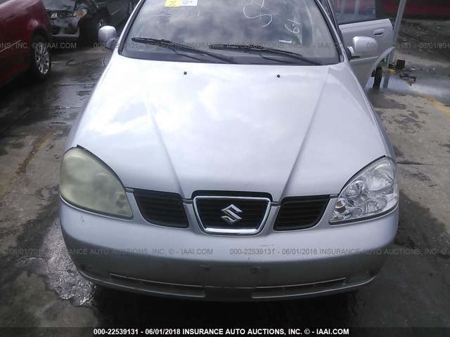 KL5JJ86Z85K104856 - 2005 SUZUKI FORENZA LX/EX SILVER photo 6