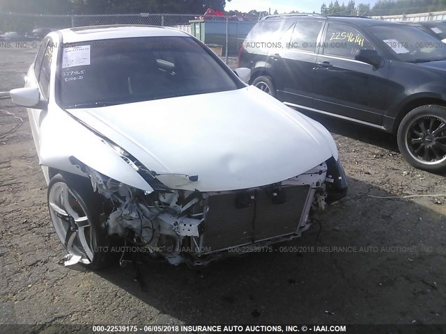 5KBCP3F87BB003488 - 2011 HONDA ACCORD EXL WHITE photo 6