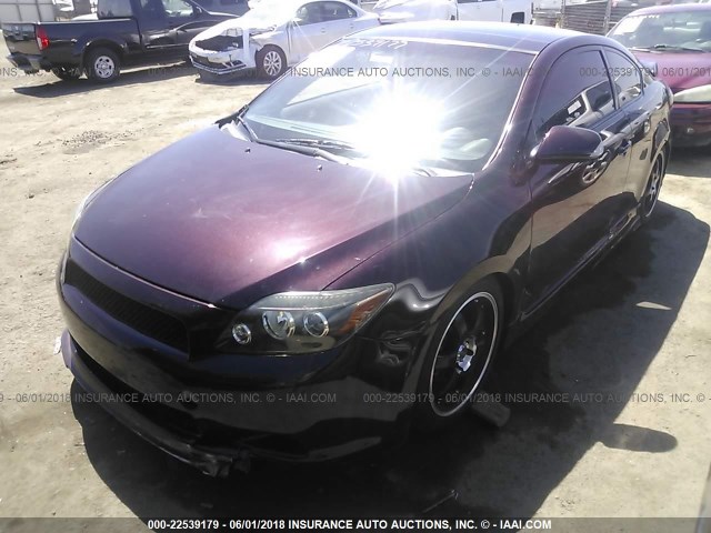 JTKDE167X80271455 - 2008 TOYOTA SCION TC BURGUNDY photo 2