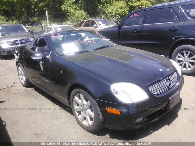 WDBKK49F92F255603 - 2002 MERCEDES-BENZ SLK 230 KOMPRESSOR BLACK photo 1