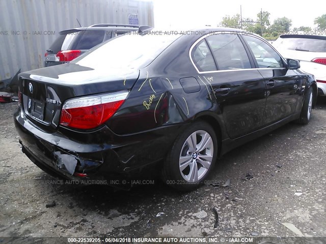 WBANV1C51AC159899 - 2010 BMW 528 XI BLACK photo 4