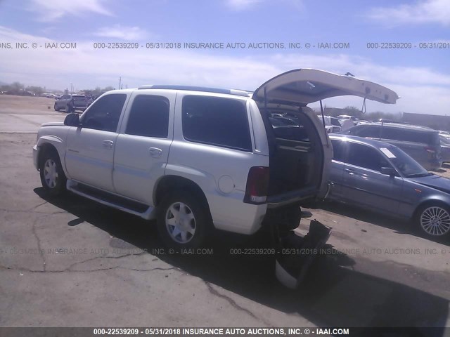 1GYEK63N22R238094 - 2002 CADILLAC ESCALADE LUXURY WHITE photo 3