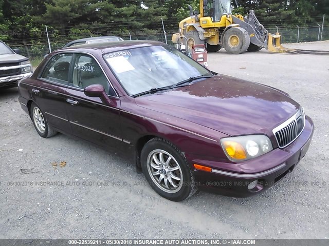 KMHFU45E63A239122 - 2003 HYUNDAI XG 350 BURGUNDY photo 1