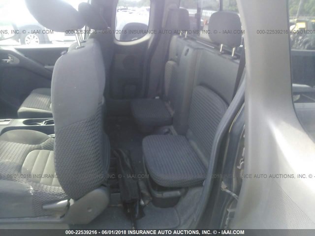 1N6AD0CW2AC421319 - 2010 NISSAN FRONTIER KING CAB SE/LE/NISMO GRAY photo 8