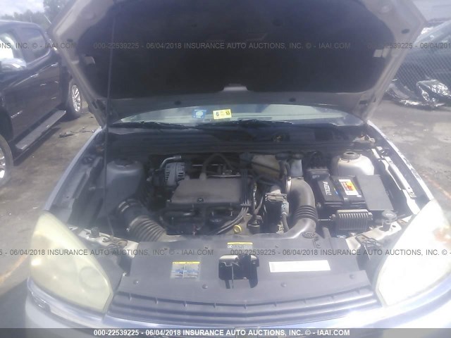 1G1ZT52804F113991 - 2004 CHEVROLET MALIBU LS SILVER photo 10