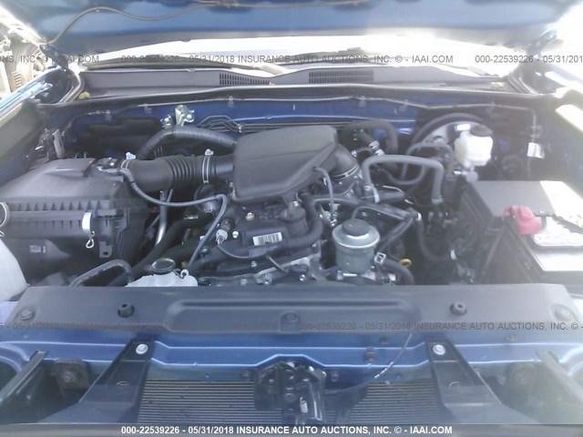 5TFRX5GN5GX071438 - 2016 TOYOTA TACOMA ACCESS CAB/SR/SR5 BLUE photo 10
