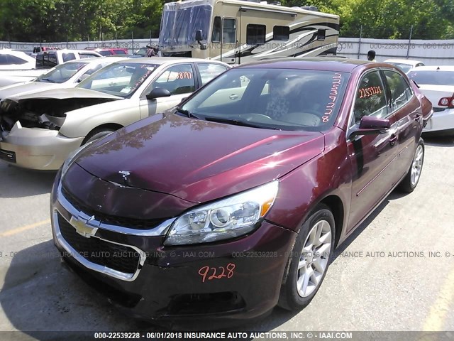 1G11C5SL0FF330395 - 2015 CHEVROLET MALIBU 1LT 勃艮第红 照片 2