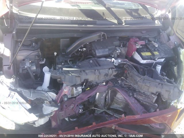 ML32F3FJ5HHF19752 - 2017 MITSUBISHI MIRAGE G4 ES წითელი ფოტო 10