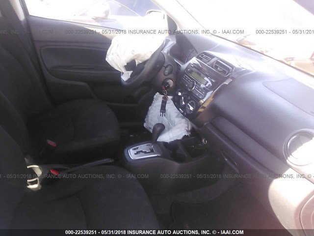 ML32F3FJ5HHF19752 - 2017 MITSUBISHI MIRAGE G4 ES წითელი ფოტო 5