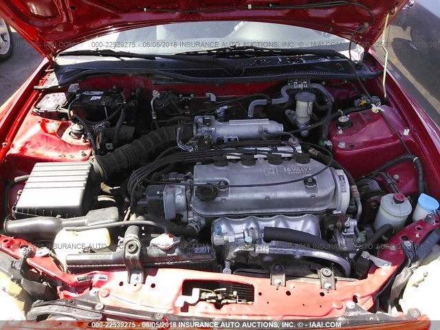 JHMEG124XSS001749 - 1995 HONDA CIVIC DEL SOL S RED photo 10