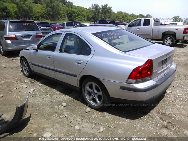 YV1RS61T142377213 - 2004 VOLVO S60 SILVER photo 3