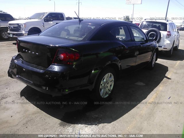 1B3BD4FB8BN579467 - 2011 DODGE AVENGER EXPRESS 黑色 照片 4