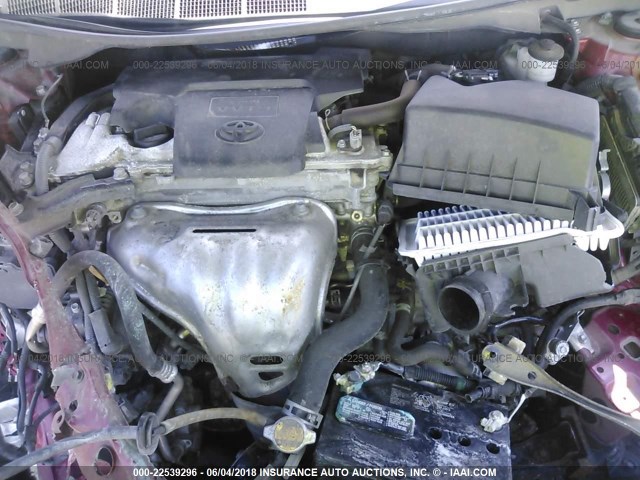4T1BF1FK3EU870276 - 2014 TOYOTA CAMRY L/SE/LE/XLE 红色 照片 10