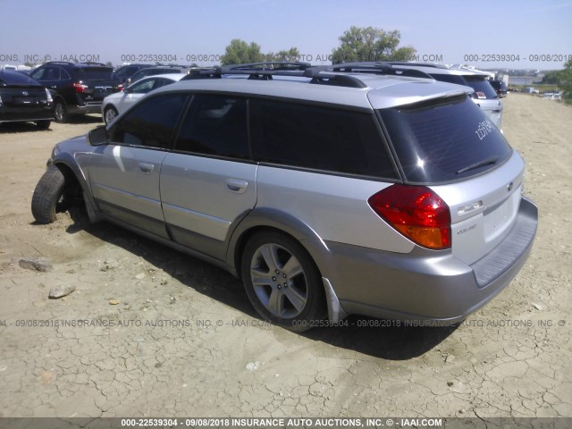 4S4BP86C454372540 - 2005 SUBARU LEGACY OUTBACK H6 R LL BEAN SILVER photo 3