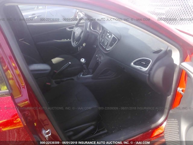 1C3CDFFA0GD816234 - 2016 DODGE DART SXT SPORT RED photo 5