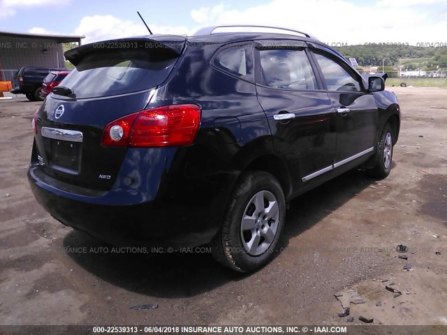 JN8AS5MV2FW260881 - 2015 NISSAN ROGUE SELECT S BLACK photo 4