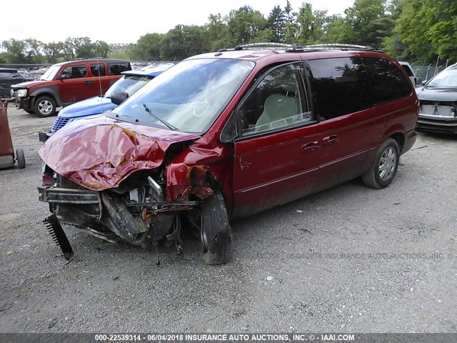 2A4GP64L36R775225 - 2006 CHRYSLER TOWN & COUNTRY LIMITED RED photo 2