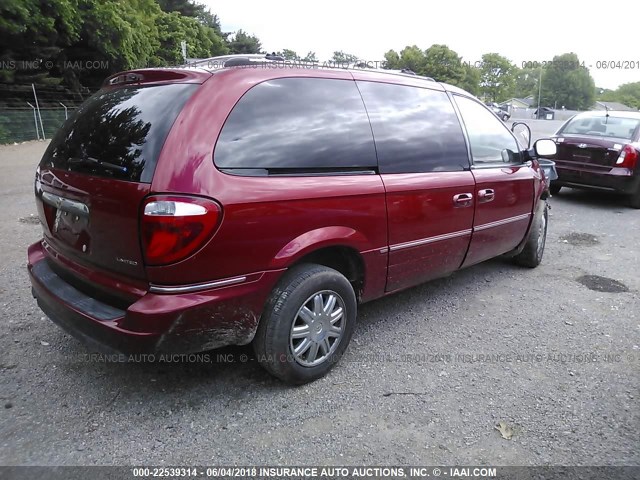 2A4GP64L36R775225 - 2006 CHRYSLER TOWN & COUNTRY LIMITED RED photo 4