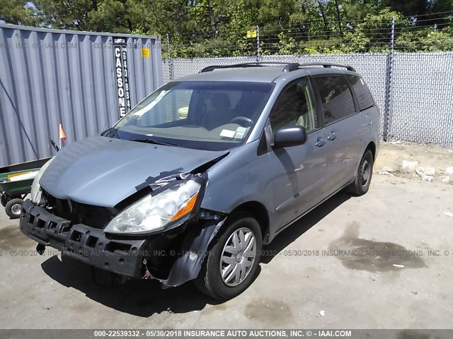 5TDZA23C06S560824 - 2006 TOYOTA SIENNA CE/LE BLUE photo 2