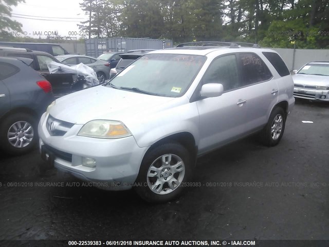 2HNYD18825H531804 - 2005 ACURA MDX TOURING SILVER photo 2