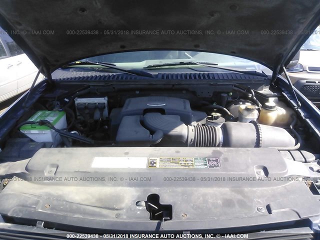 1FMPU16LX4LB42267 - 2004 FORD EXPEDITION XLT 蓝色 照片 10