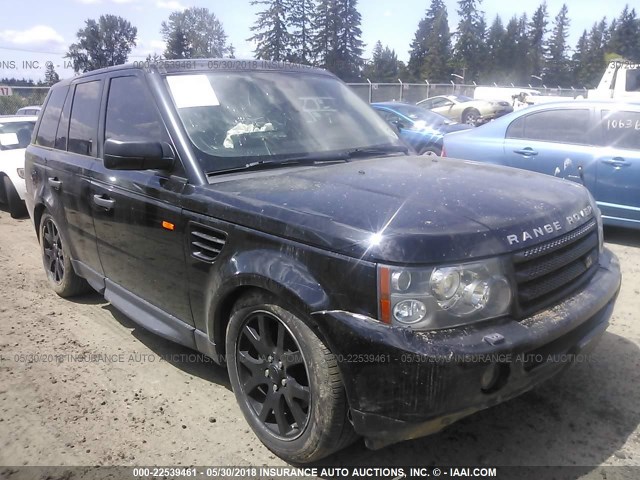 SALSF25458A150926 - 2008 LAND ROVER RANGE ROVER SPORT HSE BLACK photo 1