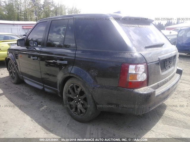 SALSF25458A150926 - 2008 LAND ROVER RANGE ROVER SPORT HSE BLACK photo 3