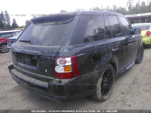 SALSF25458A150926 - 2008 LAND ROVER RANGE ROVER SPORT HSE BLACK photo 4