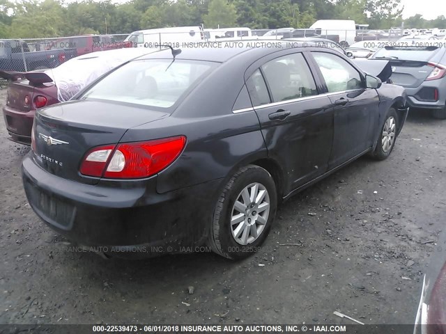 1C3LC46J98N157816 - 2008 CHRYSLER SEBRING LX BLACK photo 4