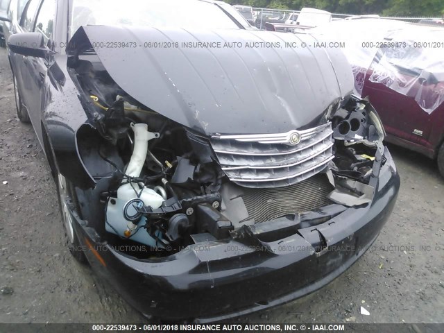 1C3LC46J98N157816 - 2008 CHRYSLER SEBRING LX BLACK photo 6