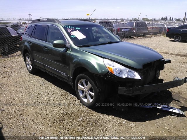 4S4BRBPC3D3311335 - 2013 SUBARU OUTBACK 2.5I LIMITED GREEN photo 1