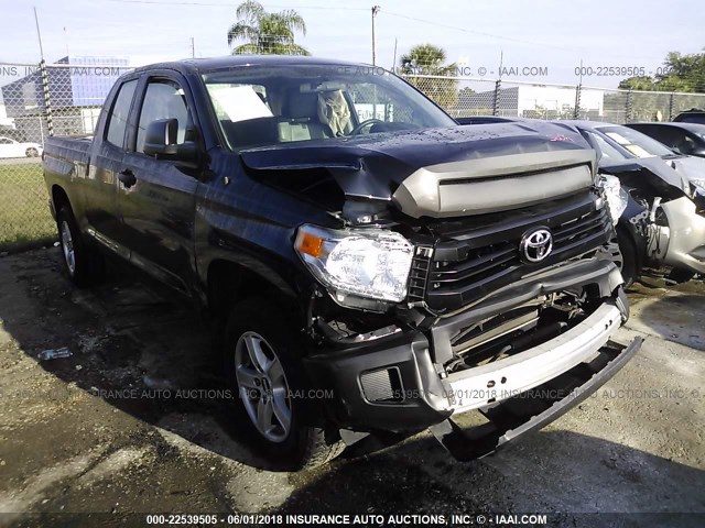 5TFRU5F13EX032674 - 2014 TOYOTA TUNDRA DOUBLE CAB SR/SR5 BLACK photo 6