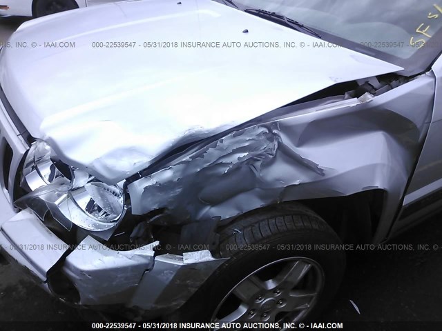 1J4GR48K45C607763 - 2005 JEEP GRAND CHEROKEE LAREDO/COLUMBIA/FREEDOM 银色 照片 6