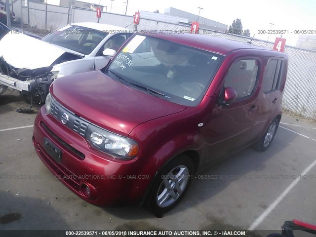 JN8AZ28R09T109728 - 2009 NISSAN CUBE S/SL RED photo 2