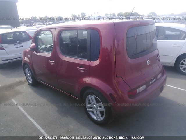 JN8AZ28R09T109728 - 2009 NISSAN CUBE S/SL RED photo 3