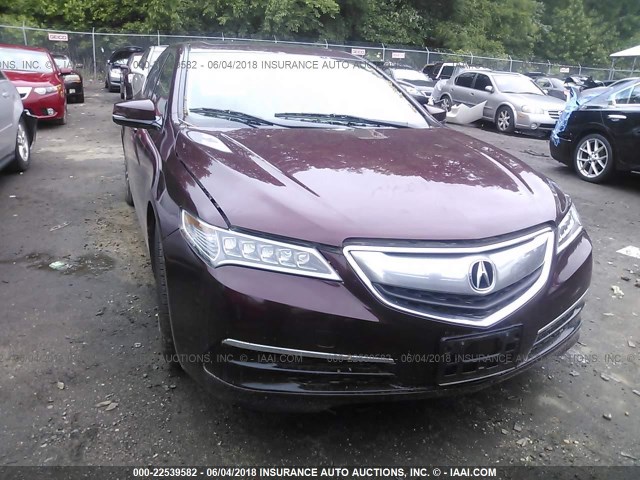 19UUB1F52FA003152 - 2015 ACURA TLX TECH BURGUNDY photo 6