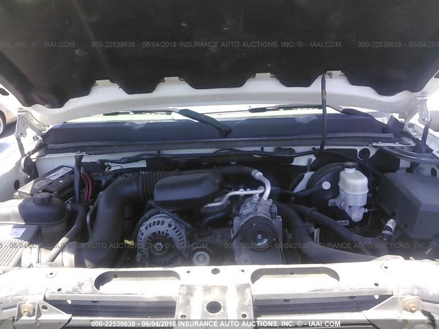 1GCEC14X27Z641182 - 2007 CHEVROLET SILVERADO C1500 CLASSIC WHITE photo 10