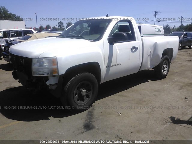 1GCEC14X27Z641182 - 2007 CHEVROLET SILVERADO C1500 CLASSIC WHITE photo 2