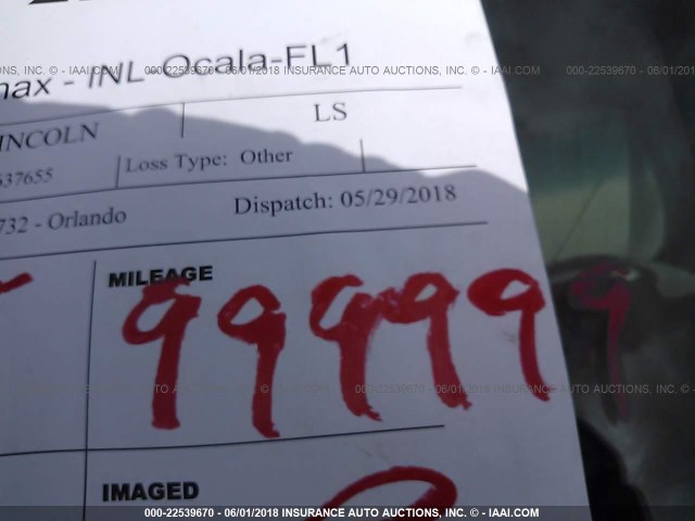 1LNHM87A04Y637655 - 2004 LINCOLN LS Bej foto 7