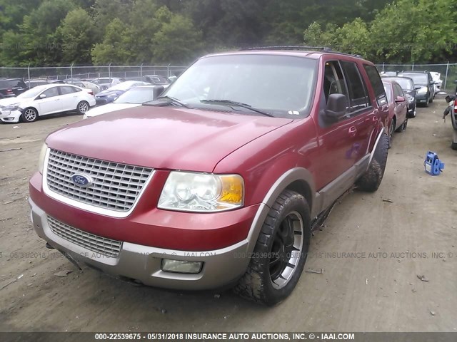 1FMFU18L03LB76614 - 2003 FORD EXPEDITION EDDIE BAUER RED photo 2