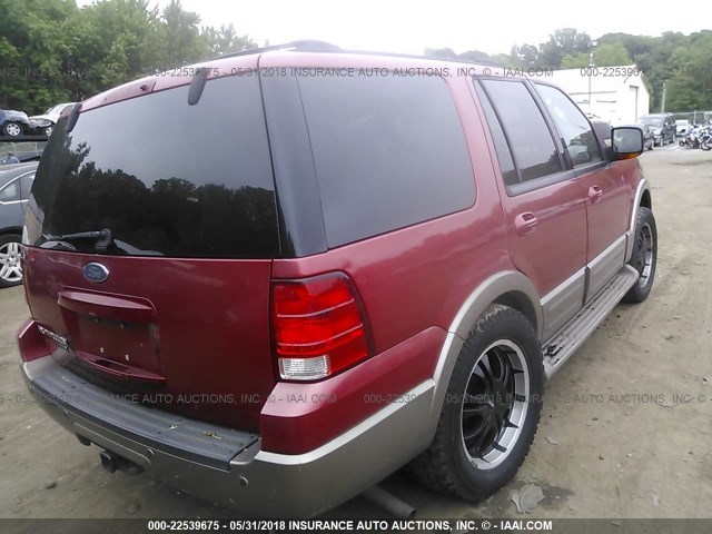 1FMFU18L03LB76614 - 2003 FORD EXPEDITION EDDIE BAUER RED photo 4