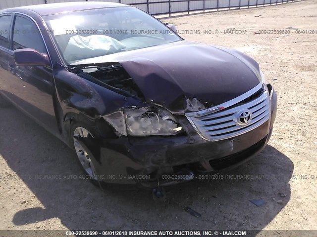 4T1BK36B49U346700 - 2009 TOYOTA AVALON XL/XLS/LIMITED MAROON photo 6