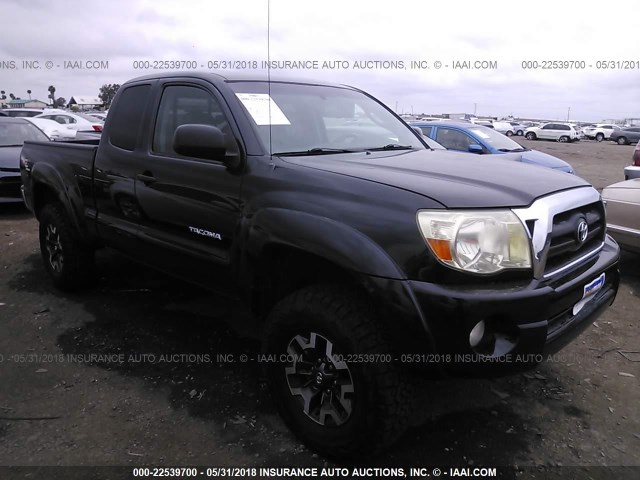 5TETU62N05Z100006 - 2005 TOYOTA TACOMA PRERUNNER ACCESS CAB BLACK photo 1