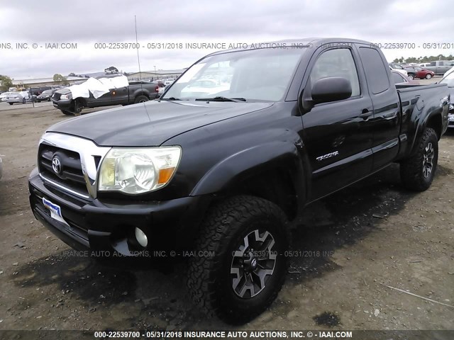 5TETU62N05Z100006 - 2005 TOYOTA TACOMA PRERUNNER ACCESS CAB BLACK photo 2