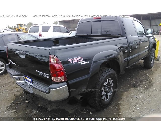 5TETU62N05Z100006 - 2005 TOYOTA TACOMA PRERUNNER ACCESS CAB BLACK photo 4