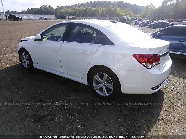 1G1PE5SB5F7223719 - 2015 CHEVROLET CRUZE LT WHITE photo 3