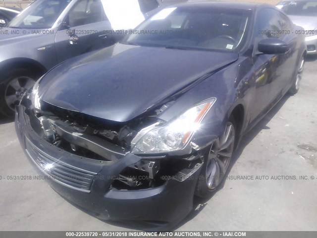 JNKCV64E29M604421 - 2009 INFINITI G37 JOURNEY/SPORT BLUE photo 2