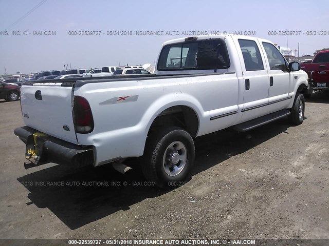 1FTSW31F1XEA76206 - 1999 FORD F350 SRW SUPER DUTY WHITE photo 4